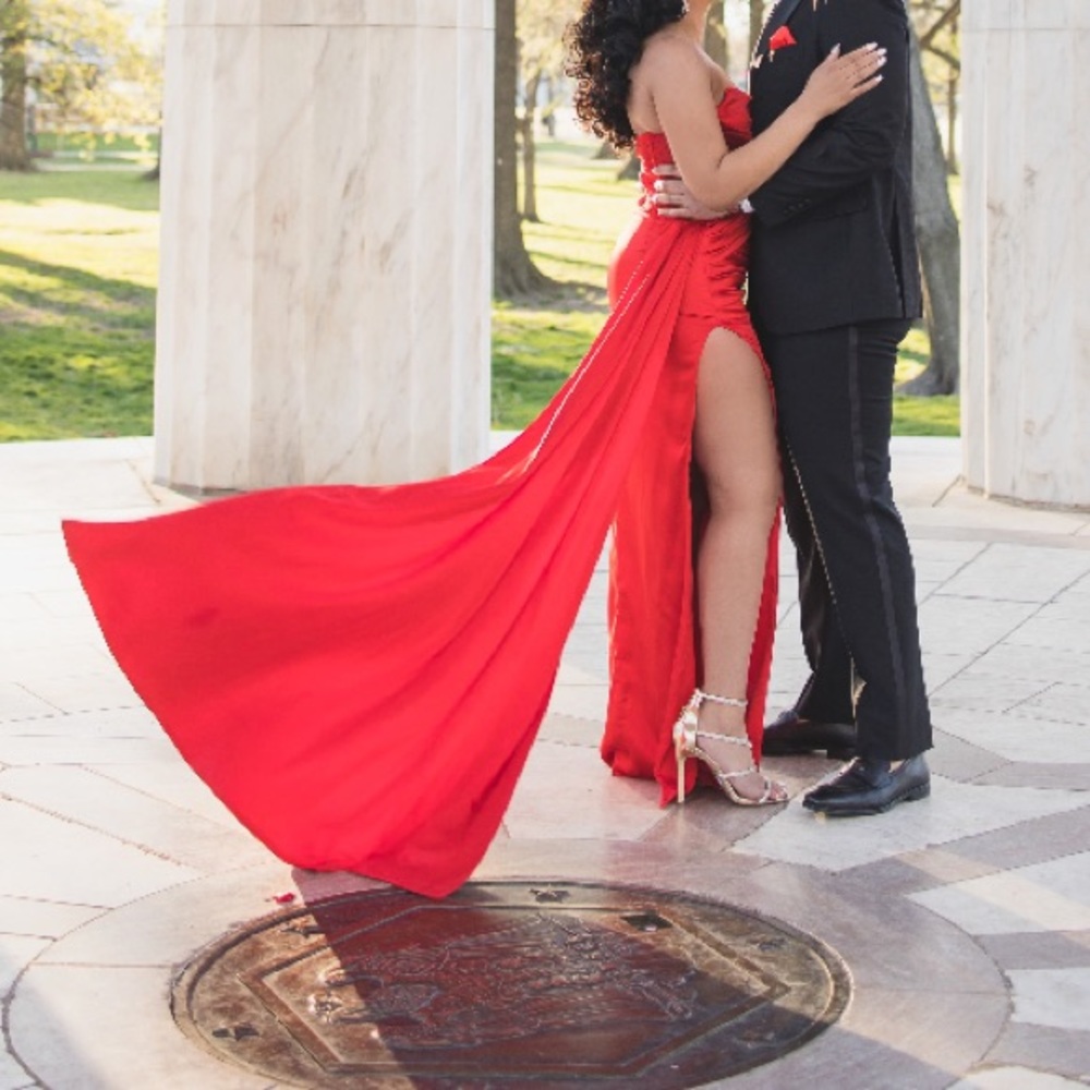 Miss Circle red gown